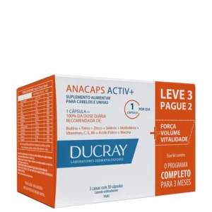 Kit ducray Anacaps Activ Antiqueda 3x30 Cápsulas