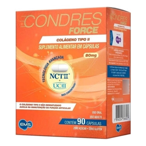 Suplemento Condres Force Colágeno Tipo ii 90 caps – ems