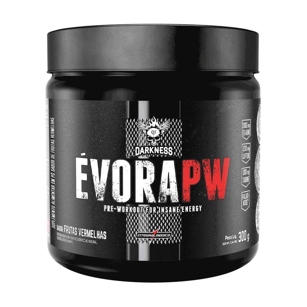 Pre Treino Evora pw – 300 g – Darkness – Integralmedica Baunilha