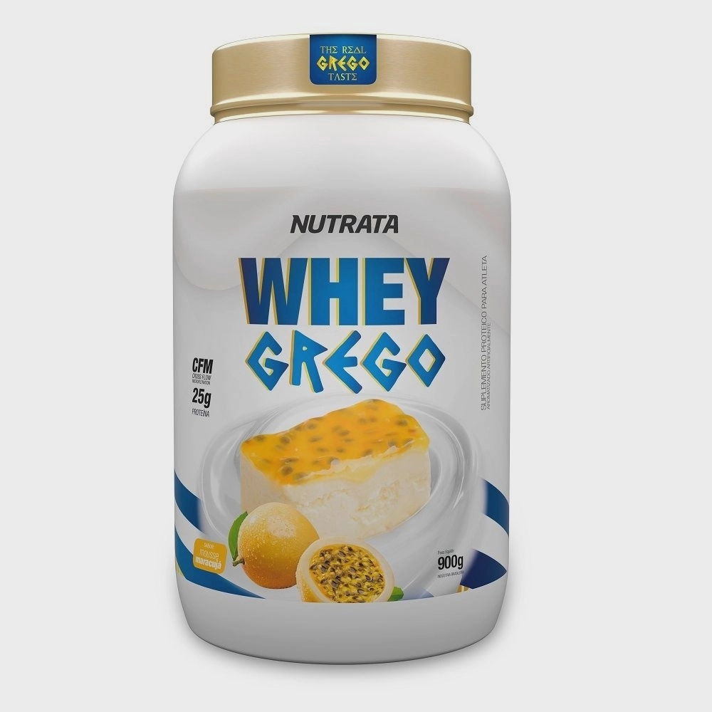 Whey Grego 900gr – Nutrata (Mousse de Maracujá)