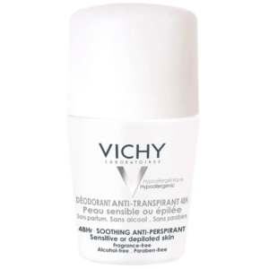 Desodorante Antitranspirante Roll-On Vichy Peles Sensíveis ou Depiladas 48h 50ml