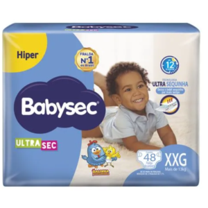 Fralda Descartável Babysec Hiper XXG 48 Unidades
