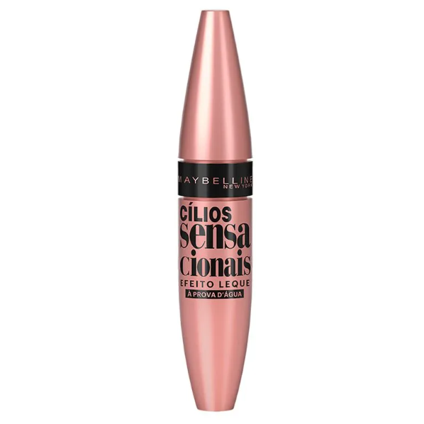 Máscara para Cílios Maybelline Sensacionais Efeito Leque À Prova D’água Preto 9ml