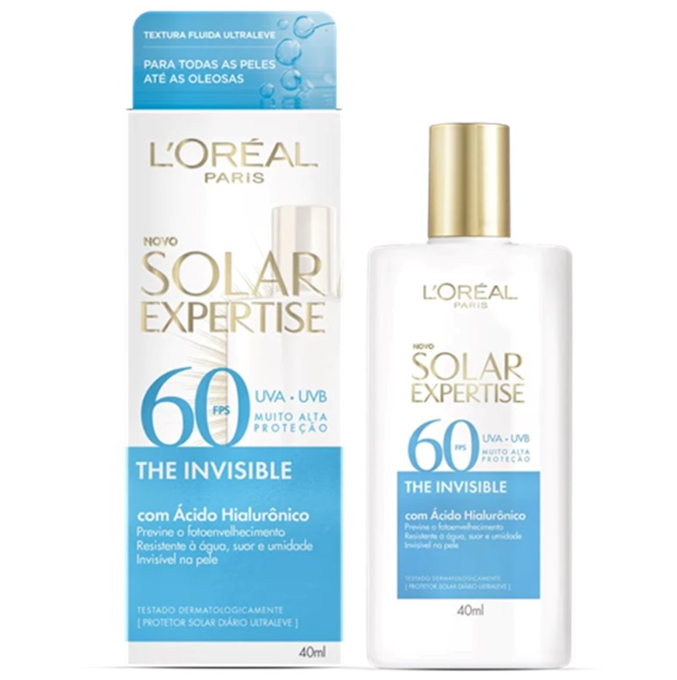 Protetor Solar Facial L’oréal Paris Fps 60 Solar Expertise The Invisible 40ml