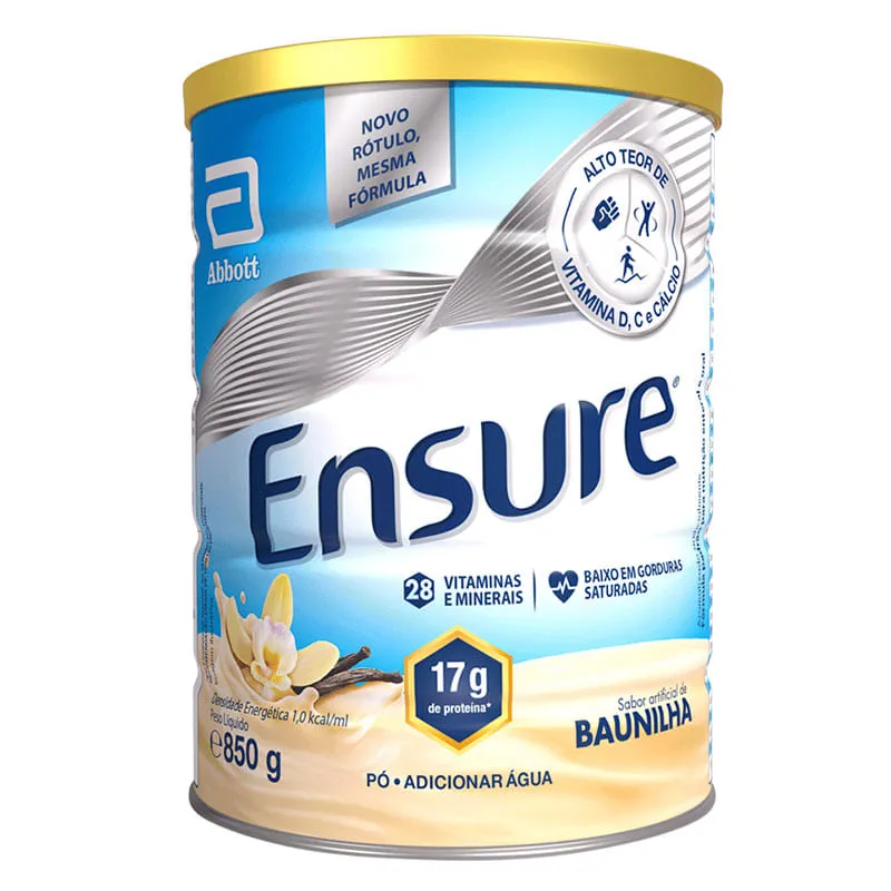 Ensure Baunilha Suplemento Alimentar 850g