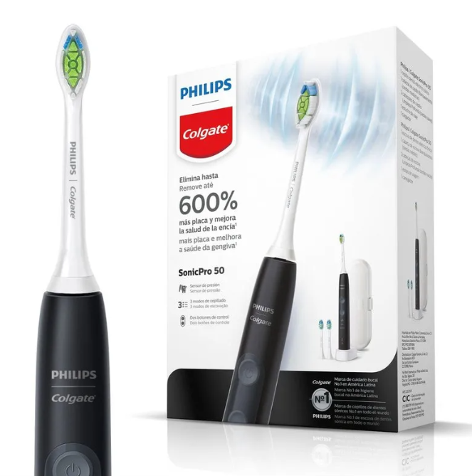 Escova de Dente Elétrica Philips Colgate SonicPro 50