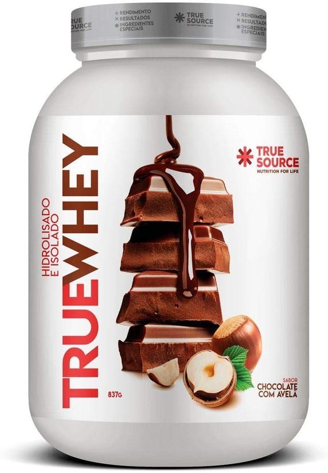 True Source True Whey (837G) – Hidrolisado E Isolado – Sabor Chocolate C/ Avelã