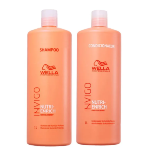 Kit Wella Professionals Invigo Nutri Enrich – Shampoo 1000ml + Condicionador 1000ml