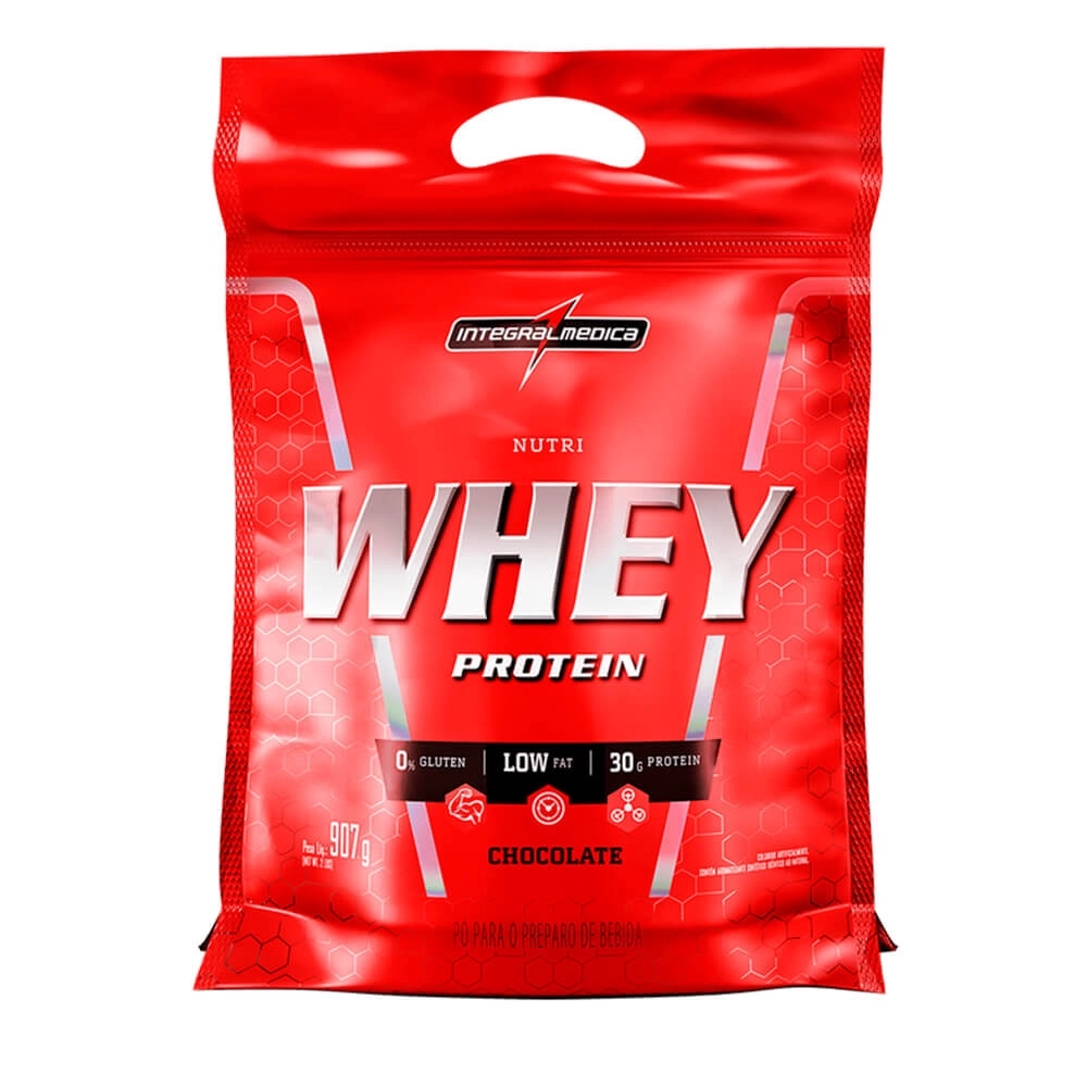 Nutri Whey Protein 907g – Refil Integralmedica – Full Entrega Rapida (Chocolate)