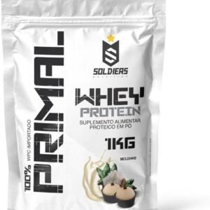 Whey Protein Primal 1Kg – Importado – Soldiers Nutrition Sabor:Beijinho