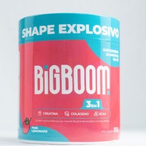 Creatina – BIGBOOM – 100% Pura 300G. A única 3 em 1 | Colágeno, BCAA + Creatina Monohidratada – para mulheres, crescimento de glúteos, crescimento mus