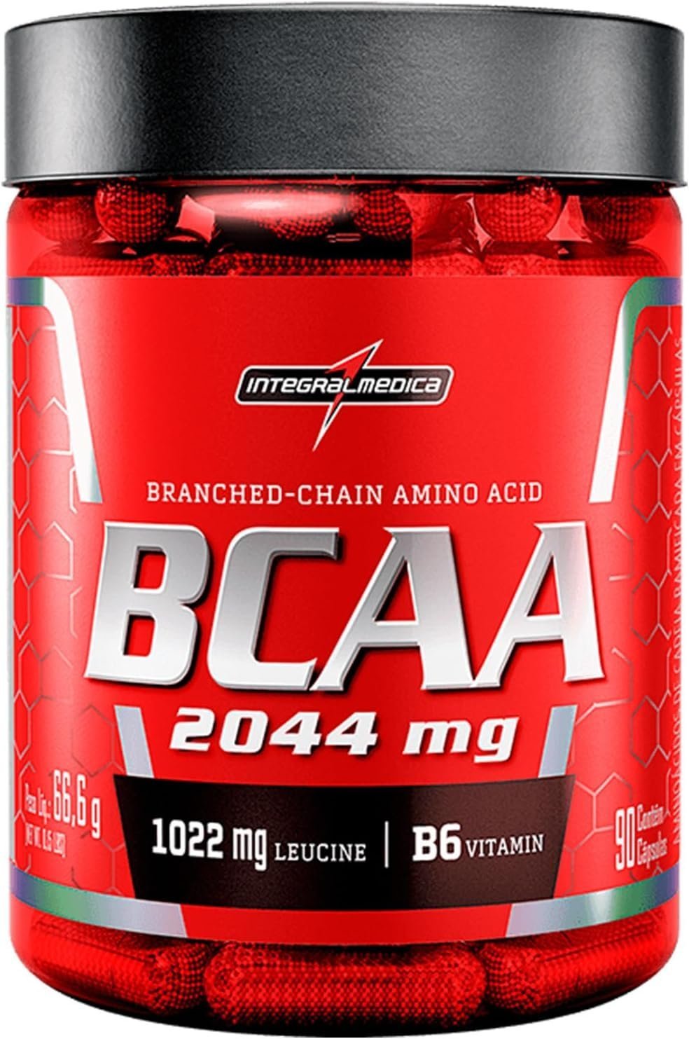Aminoácidos Essenciais BCAA 2044mg 90 cápsulas – Para Energia e Desempenho – Integralmedica
