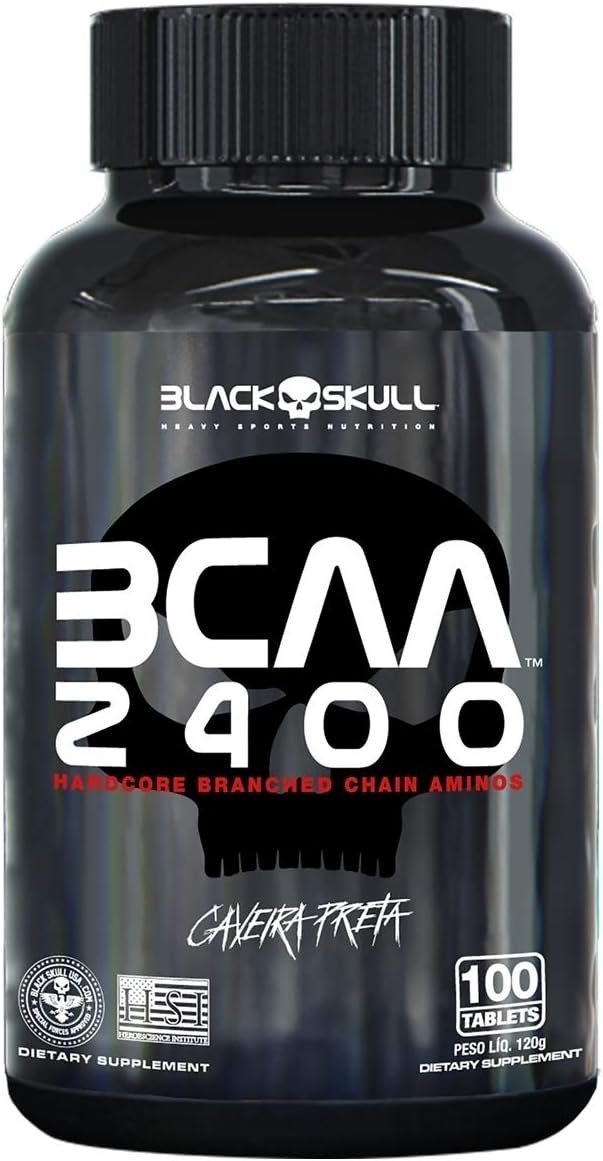 Bcaa 2400 – 100 Tabletes – Black Skull, Black Skull